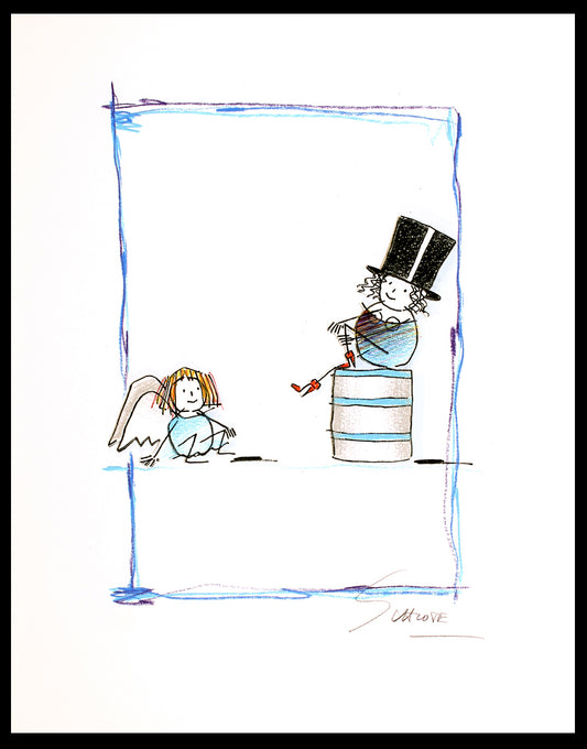 Schlote, Wilhelm - The Blue Angel - hand signed - Giclee