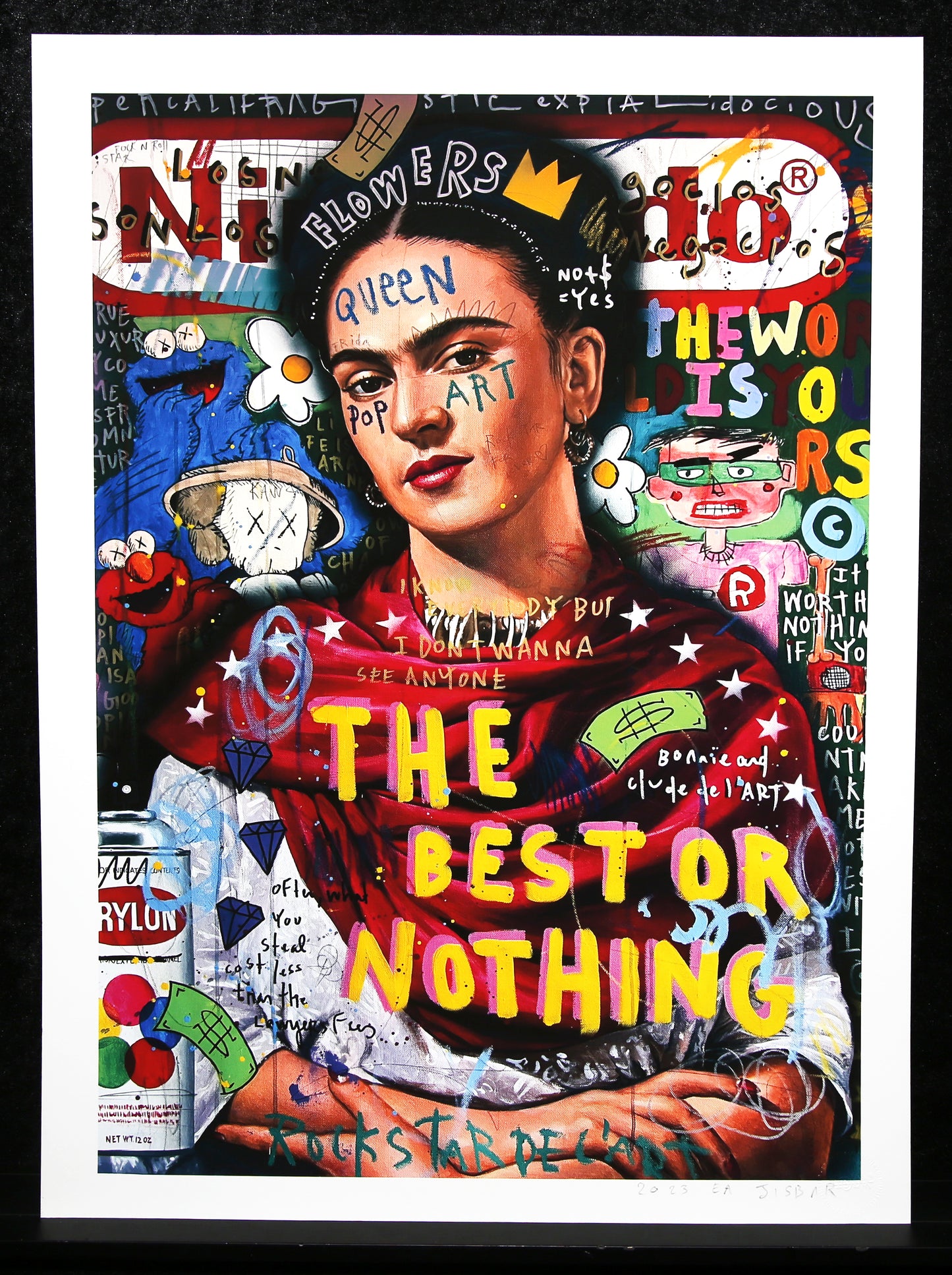 Jisbar (Jean-Baptiste Launay) - Koningin Frida, 2023 - Gicleé - handgesigneerd
