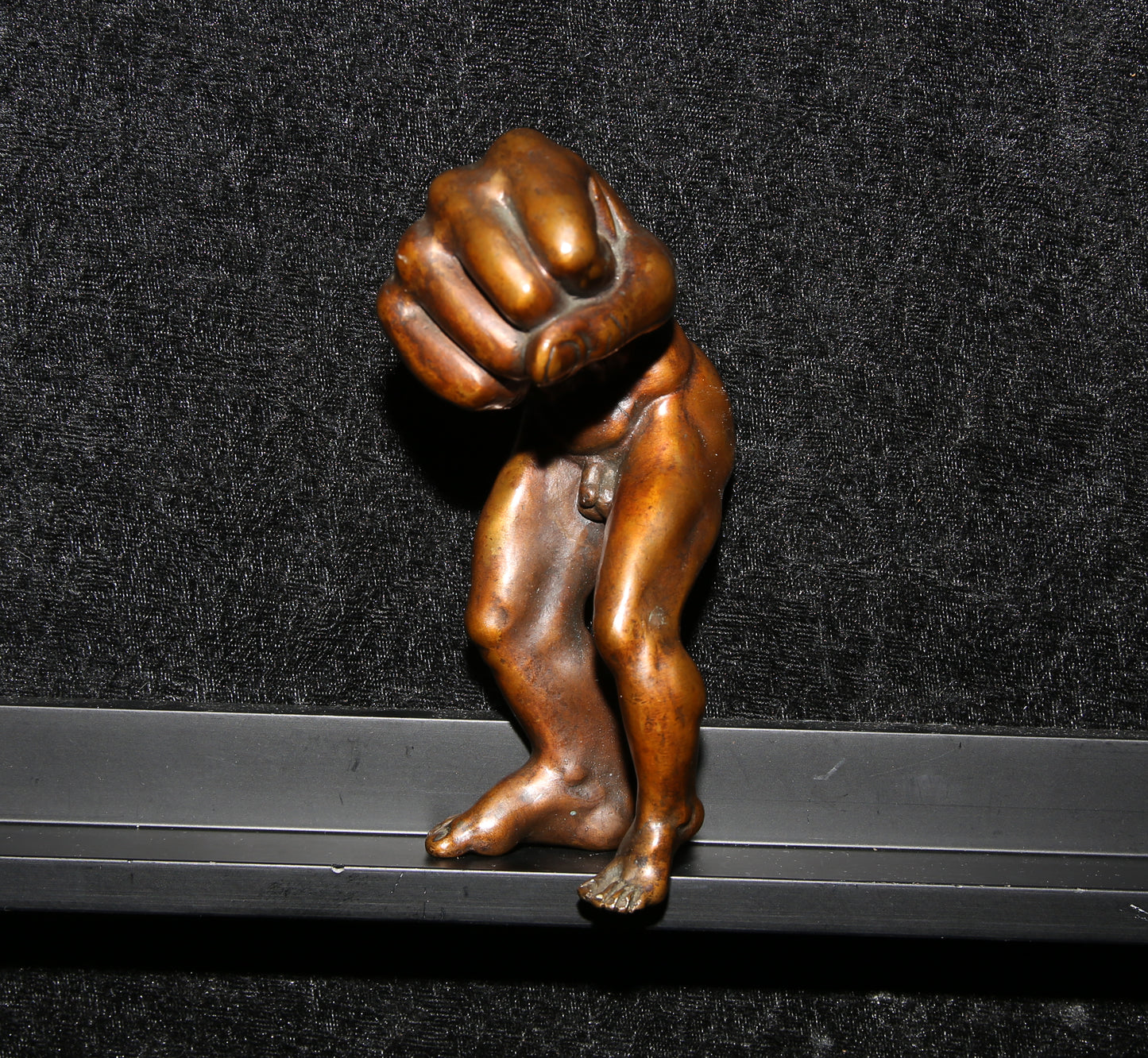 Schwarze, Michael - Faustkampf - Bronze - Signaturstempel, nummeriert