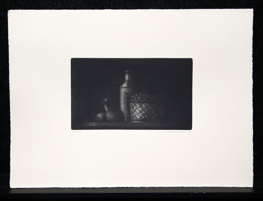 Schoenen, Kurt - Stilleven, 1979 - Mezzotto kleurenets - handgesigneerd