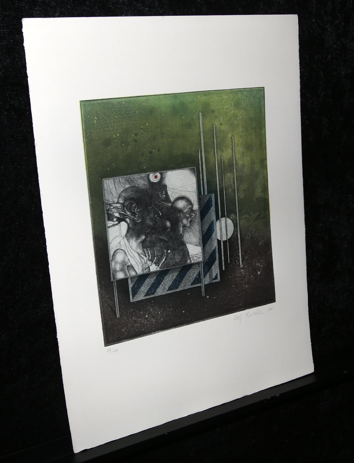 Thiele, Rolf - Stab, 1974 - Kleurenets - handgesigneerd