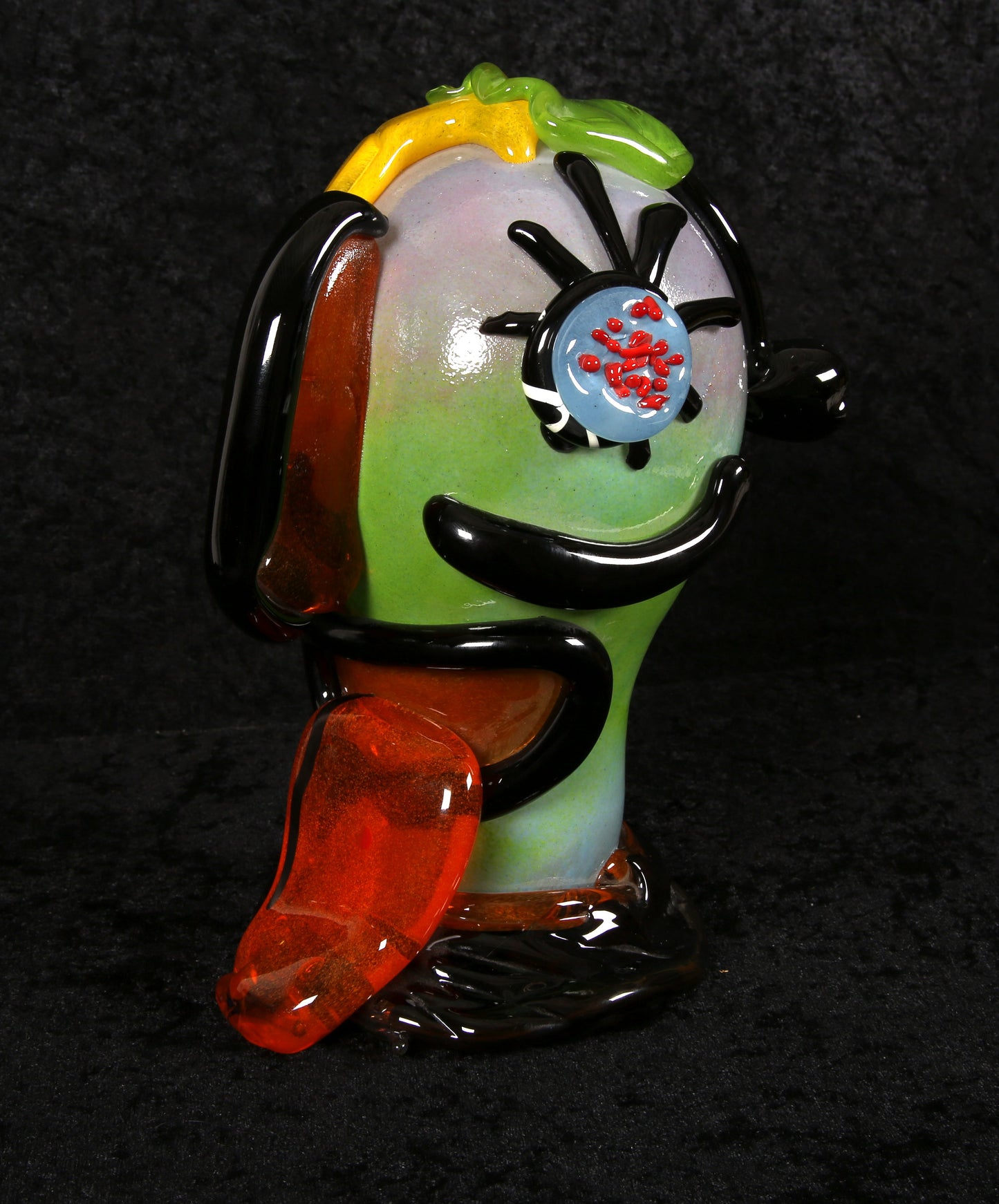 Kostabi, Paul - Skulptur aus Muranoglas - Unikat - handsigniert