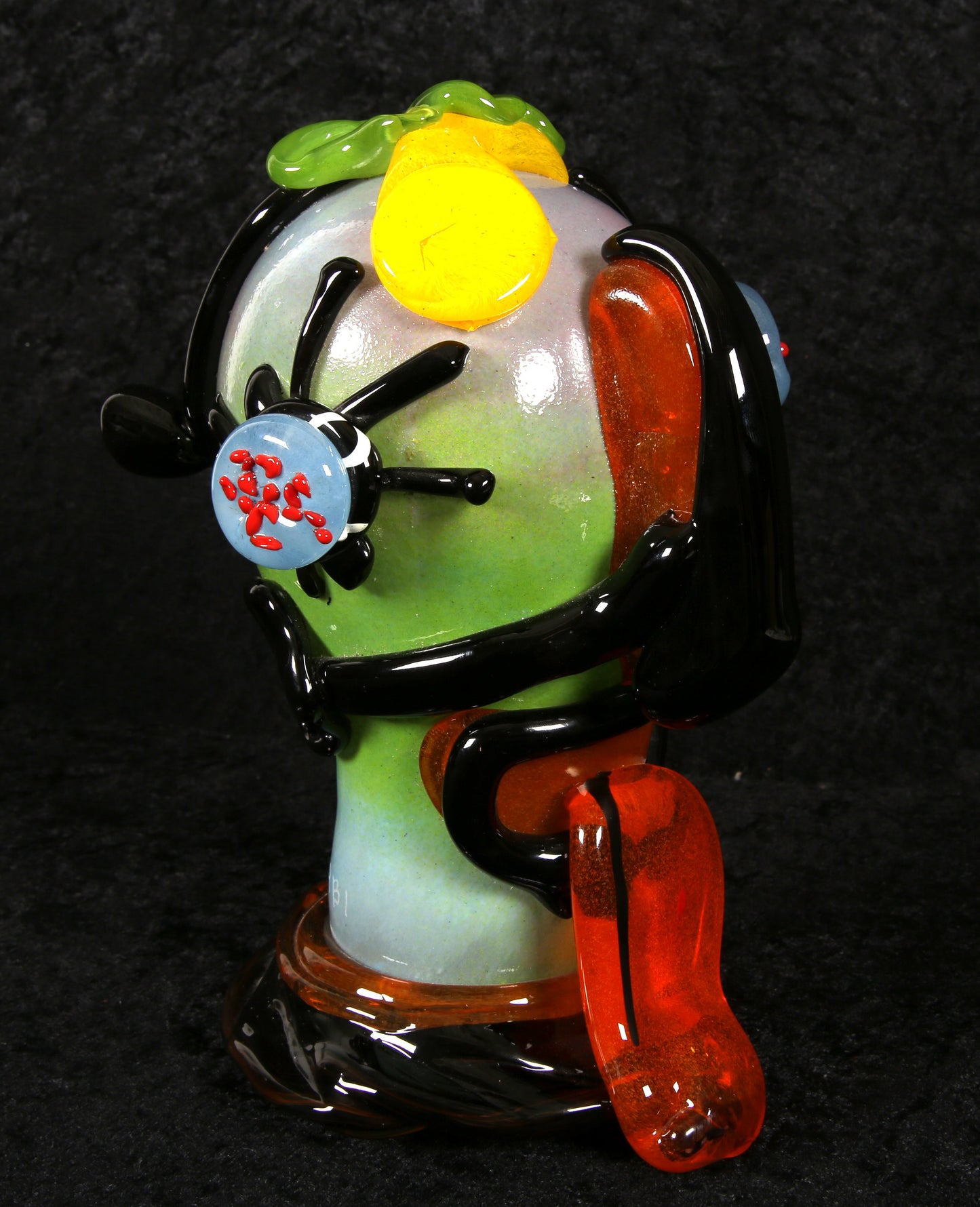 Kostabi, Paul - Skulptur aus Muranoglas - Unikat - handsigniert