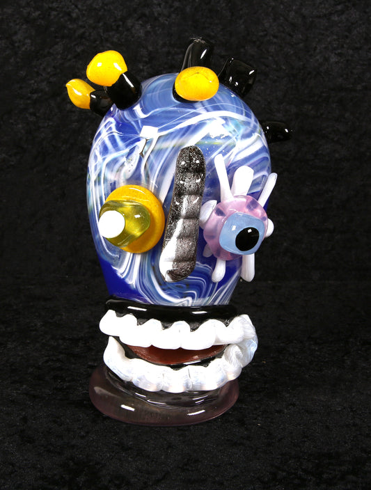 Kostabi, Paul - sculpture made of Murano glass - unique - hand signed