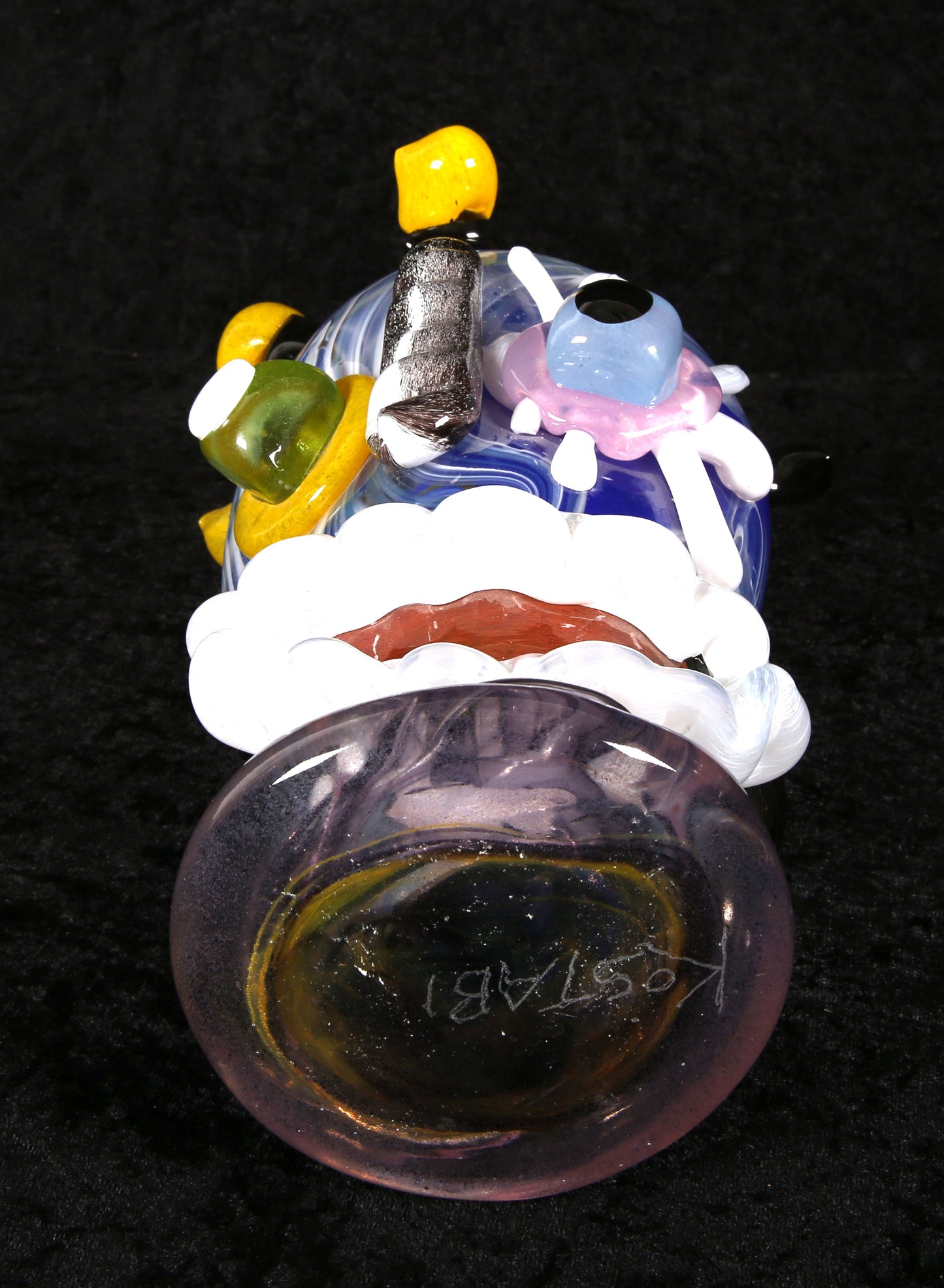 Kostabi, Paul - Skulptur aus Muranoglas - Unikat - handsigniert