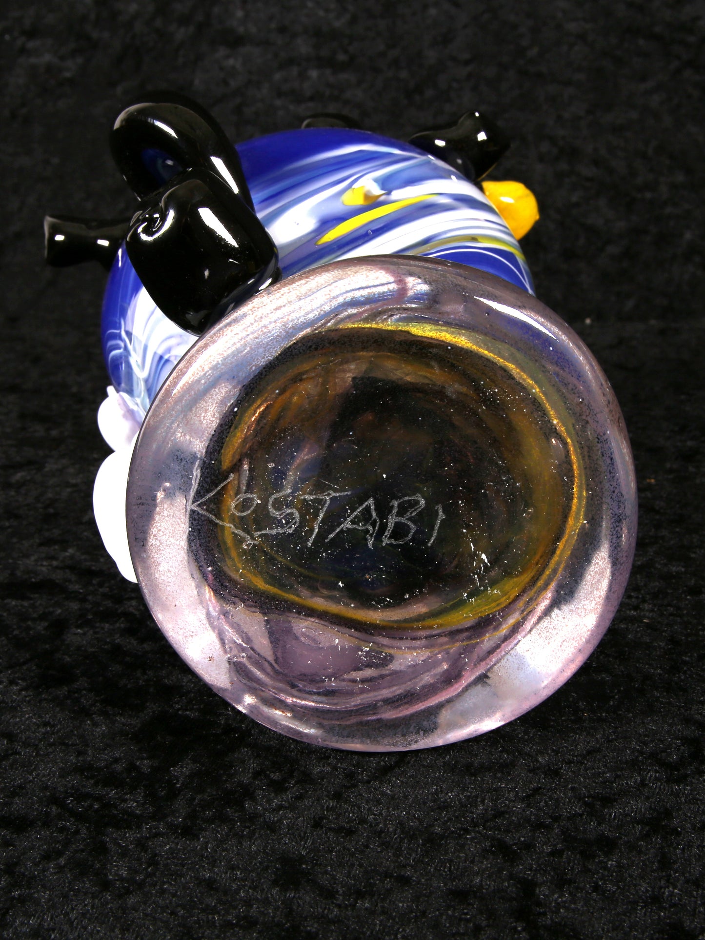 Kostabi, Paul - Skulptur aus Muranoglas - Unikat - handsigniert