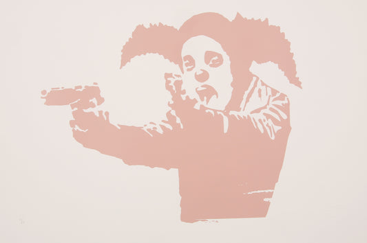 Banksy - Clown Skateboards / The Skipp- Siebdruck, zertifiziert und limitiert Clever-Art