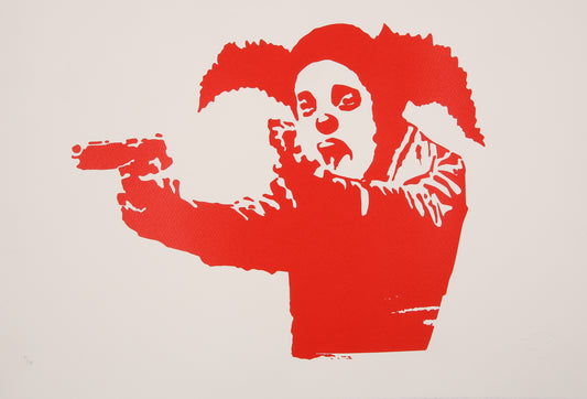 Banksy - Clown Skateboards / Document - Siebdruck, zertifiziert und limitiert Clever-Art