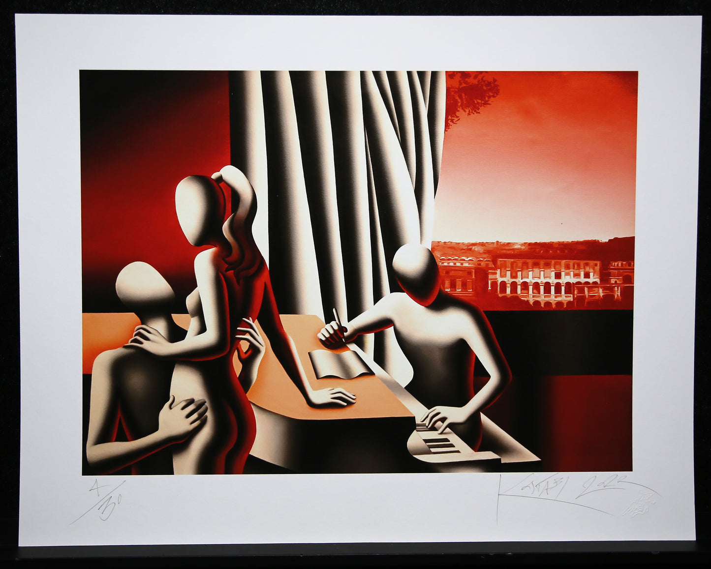 Kostabi, Mark - Notities voor Scarlet - Giclée - handgesigneerd