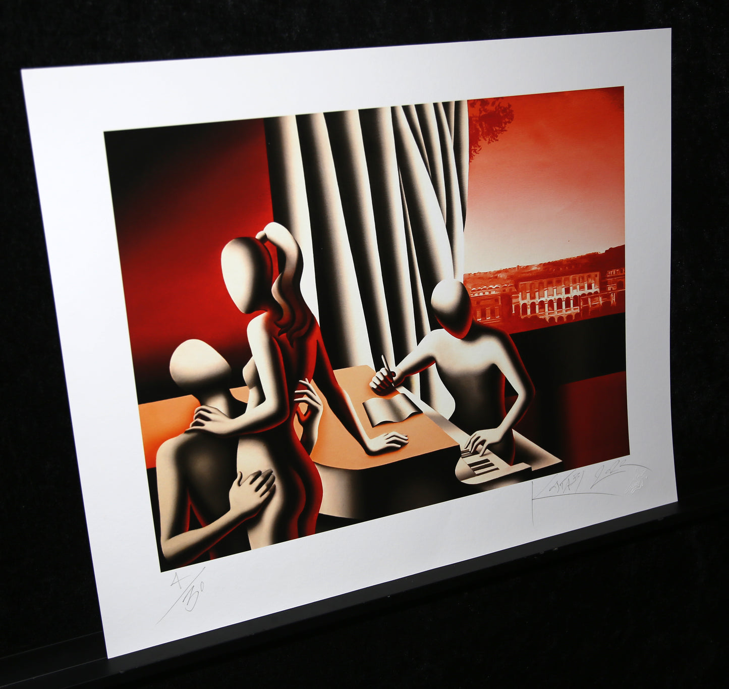 Kostabi, Mark - Notities voor Scarlet - Giclée - handgesigneerd