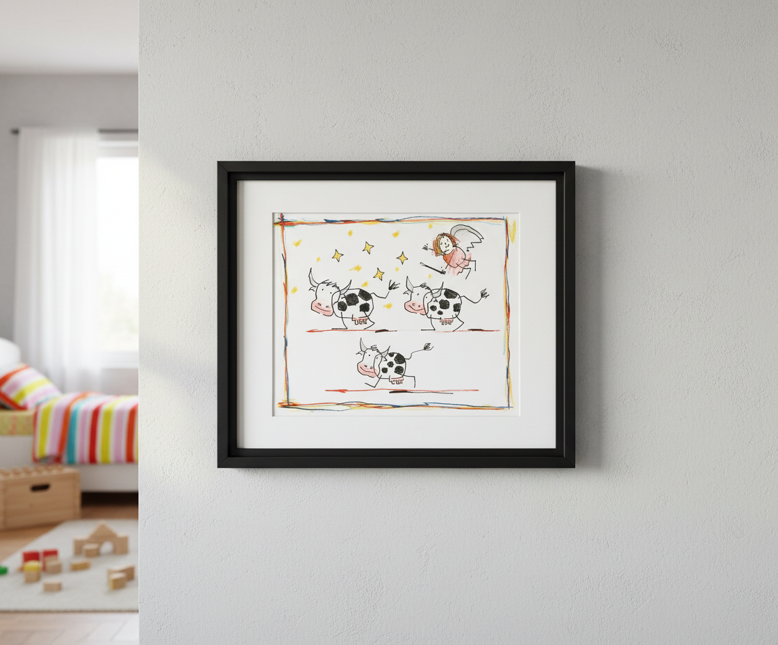 Schlote, Wilhelm - Georg's Farm I - signé à la main - Giclée