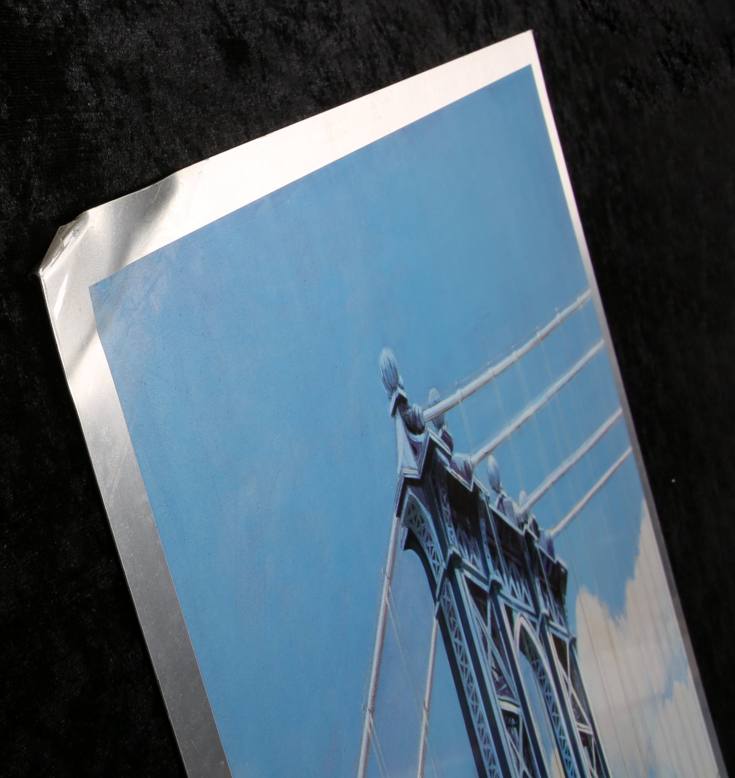 Haas, Richard - Manhattan Bridge - Mischtechnik auf Aluminium  - handsigniert Clever Art