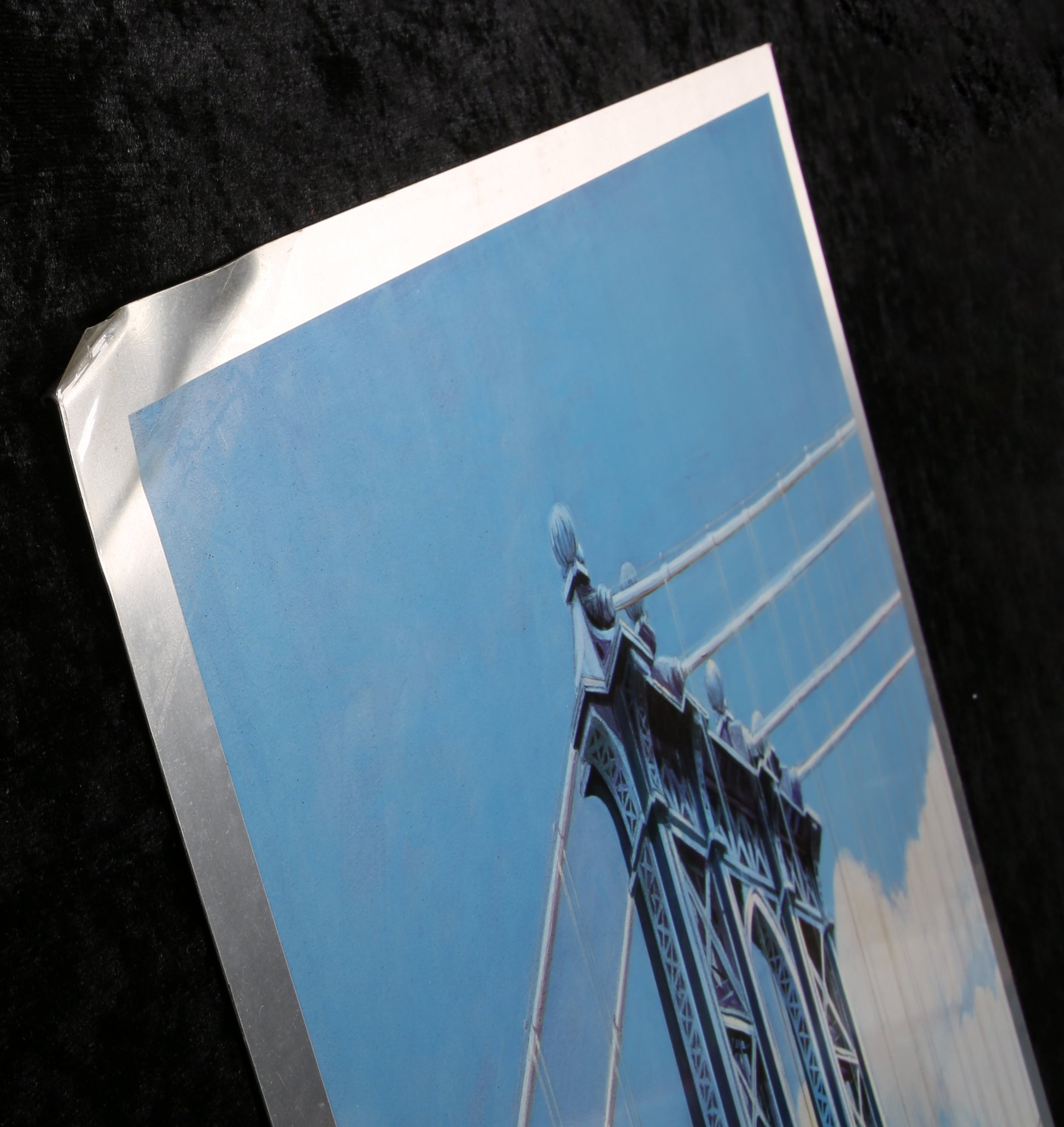 Haas, Richard - Manhattan Bridge - Mischtechnik auf Aluminium  - handsigniert Clever Art