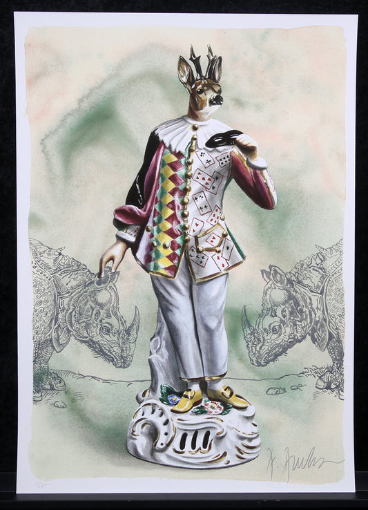 Amrhein, Andreas - De Prins der Kaarten - Giclee - handgesigneerd