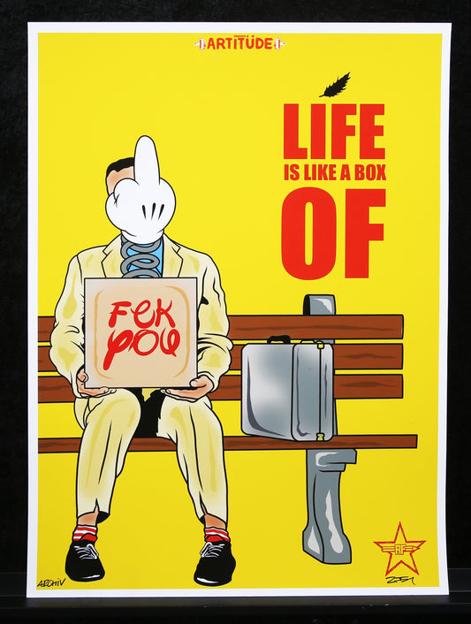 RFArt - Life Is Like a Box Of - Giclée - hand signed