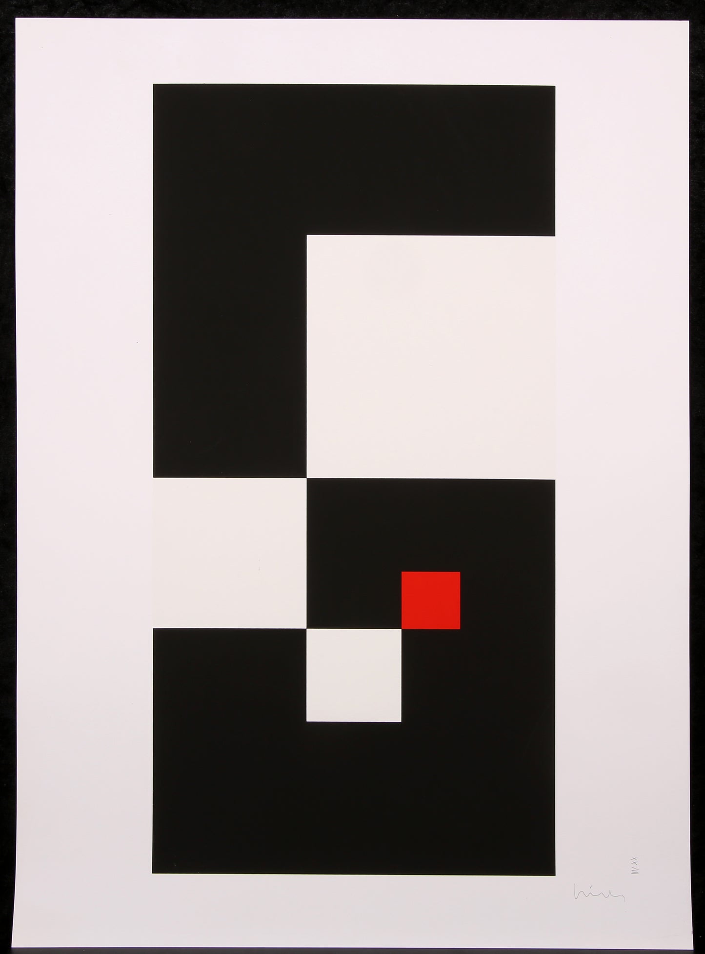 Niemeyer, Jo - Geometrische Komposition - Siebdruck handsigniert