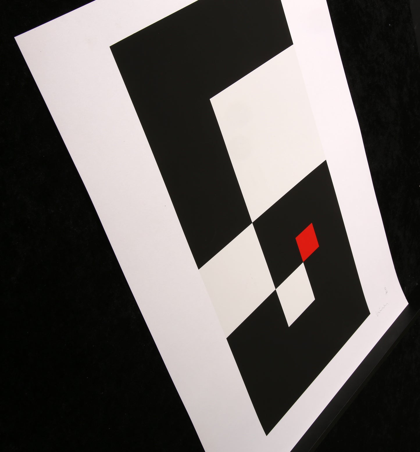 Niemeyer, Jo - Geometrische Komposition - Siebdruck handsigniert