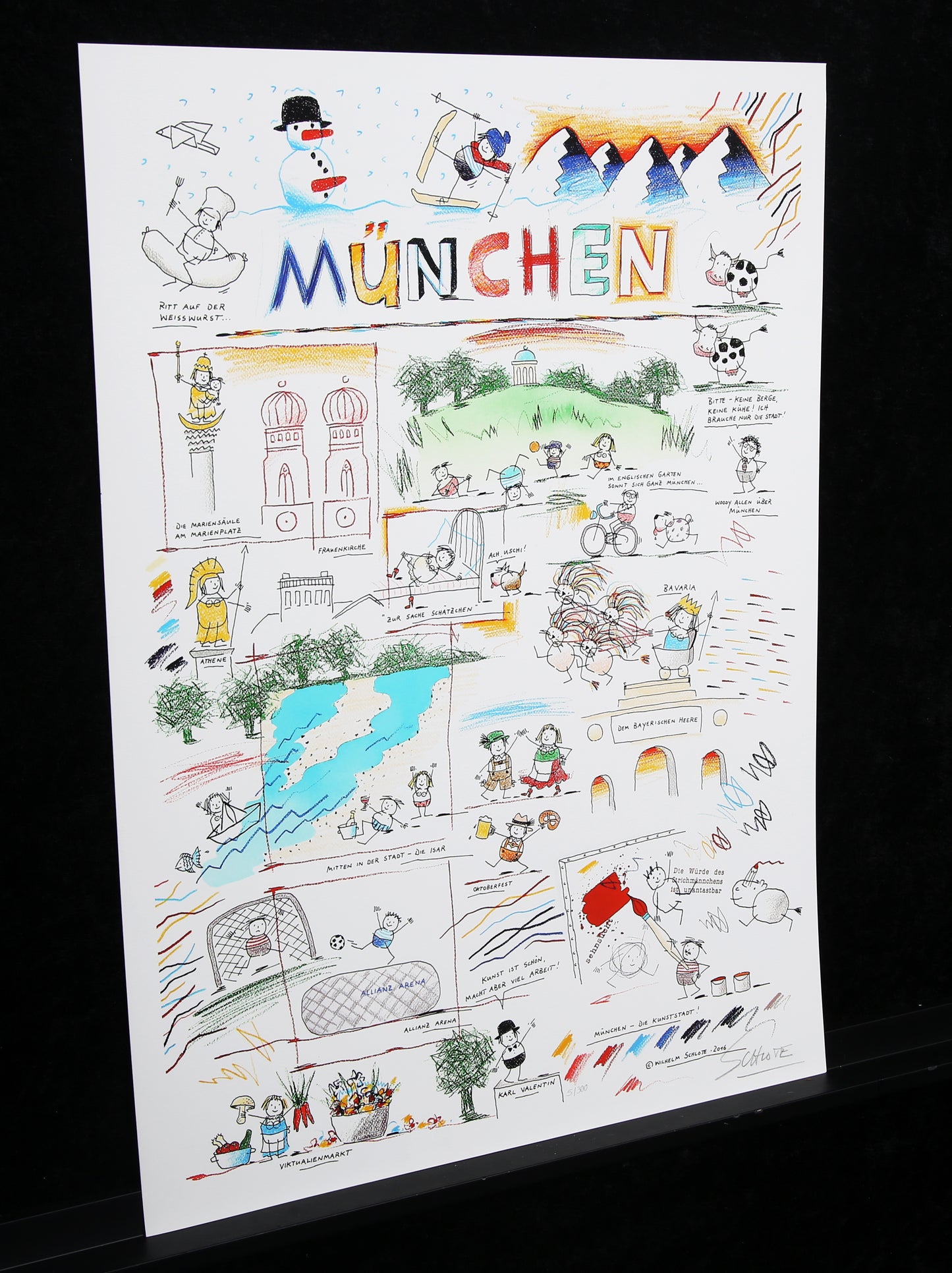 Schlote, Wilhelm - München - 3D-constructie - handgesigneerd