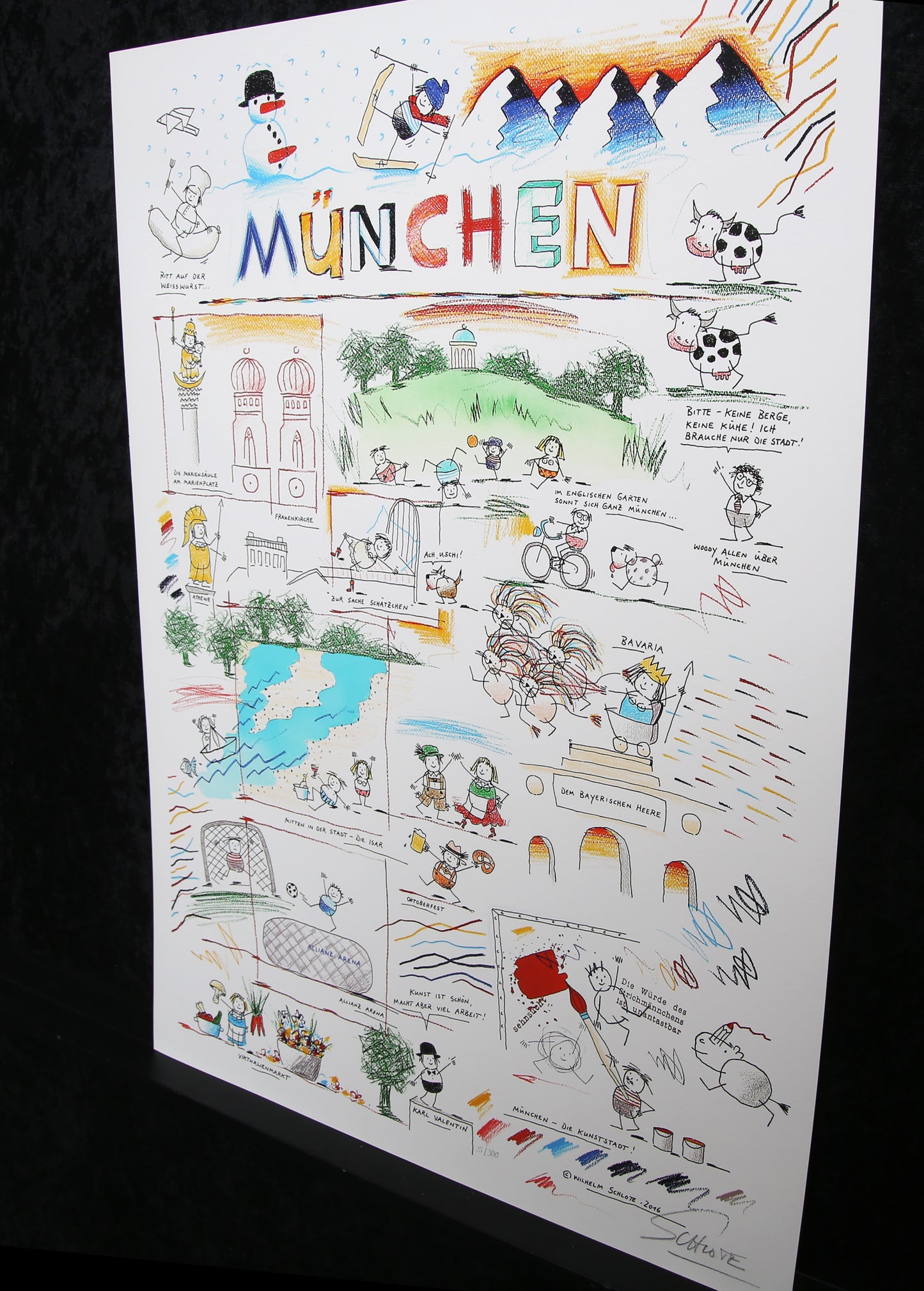 Schlote, Wilhelm - München - 3D-constructie - handgesigneerd