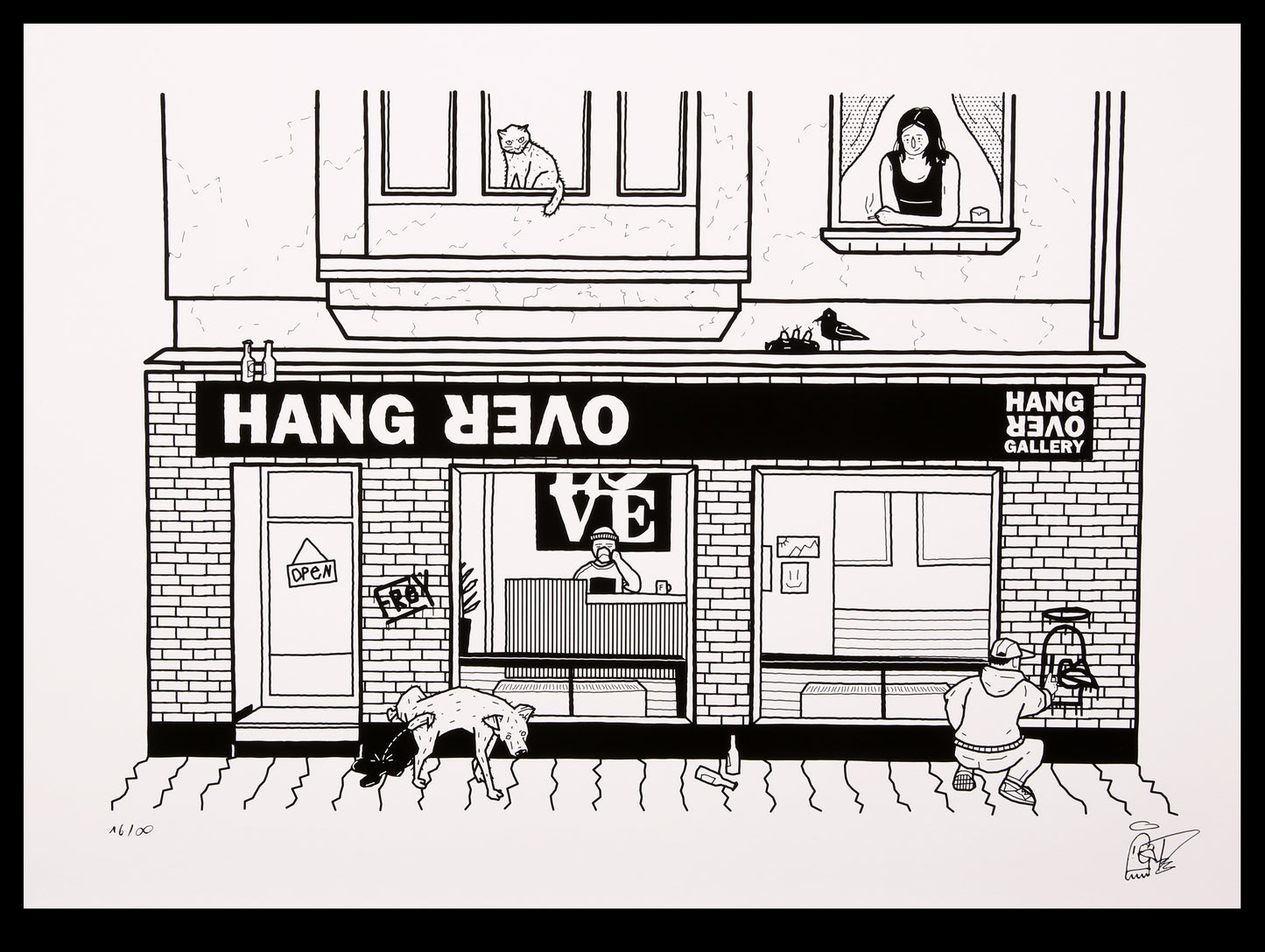 Frey, Jan-Frederic - Hangover Düsseldorf, 2021 - Giclee handsigniert