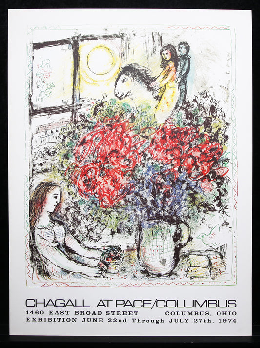 Chagall, Marc - La Chevauchee - kleurenoffsetlithografie/vergépapier