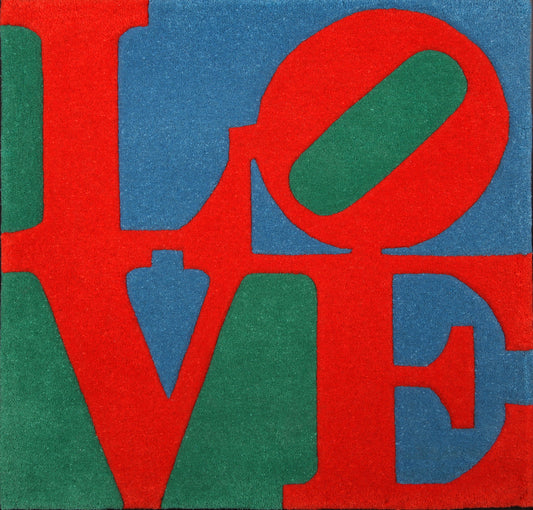 Indiana, Robert - Classic LOVE - zertifiziert, drucksigniert - Multiple - Teppich