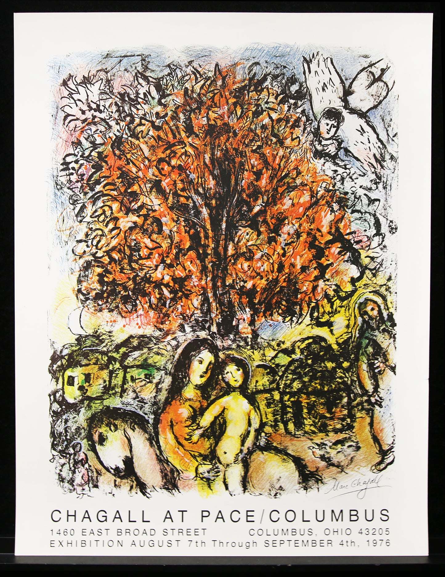 Chagall, Marc - Chagall bij Pace/Columbus - kleurenoffsetlithografie/vergépapier