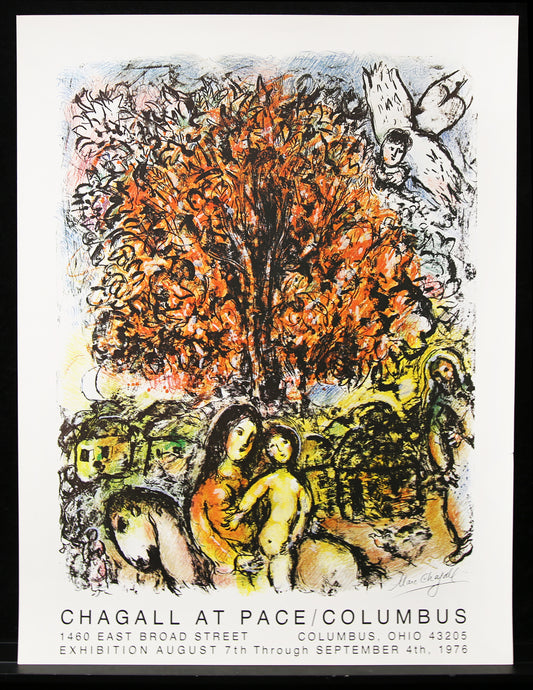 Chagall, Marc - Chagall bij Pace/Columbus - kleurenoffsetlithografie/vergépapier