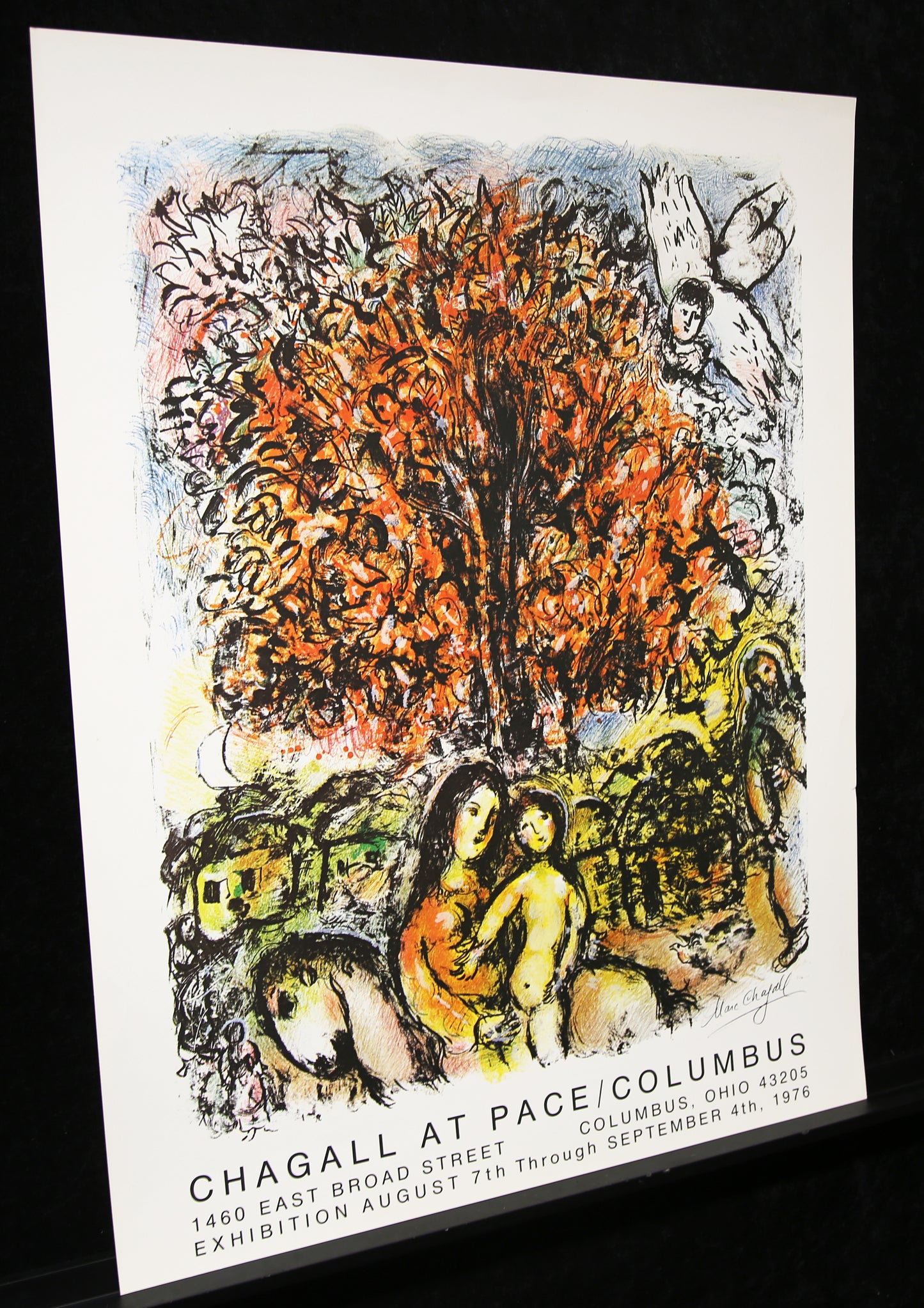 Chagall, Marc - Chagall bij Pace/Columbus - kleurenoffsetlithografie/vergépapier