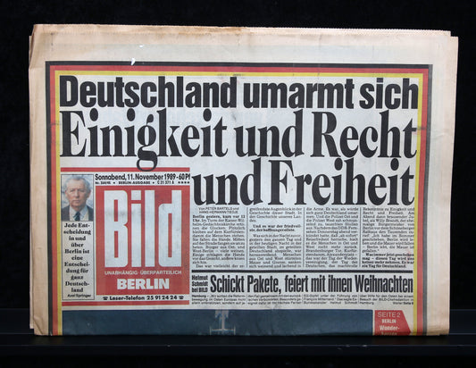 Bild - Krant - Originele krant van 11 november 1989 - Val van de Berlijnse Muur