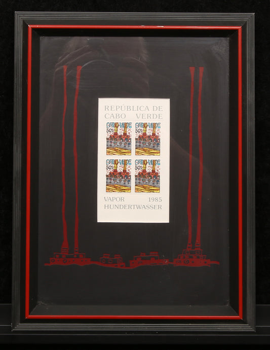 Hundertwasser, Friedensreich - timbres - encadrés - 1985 neufs
