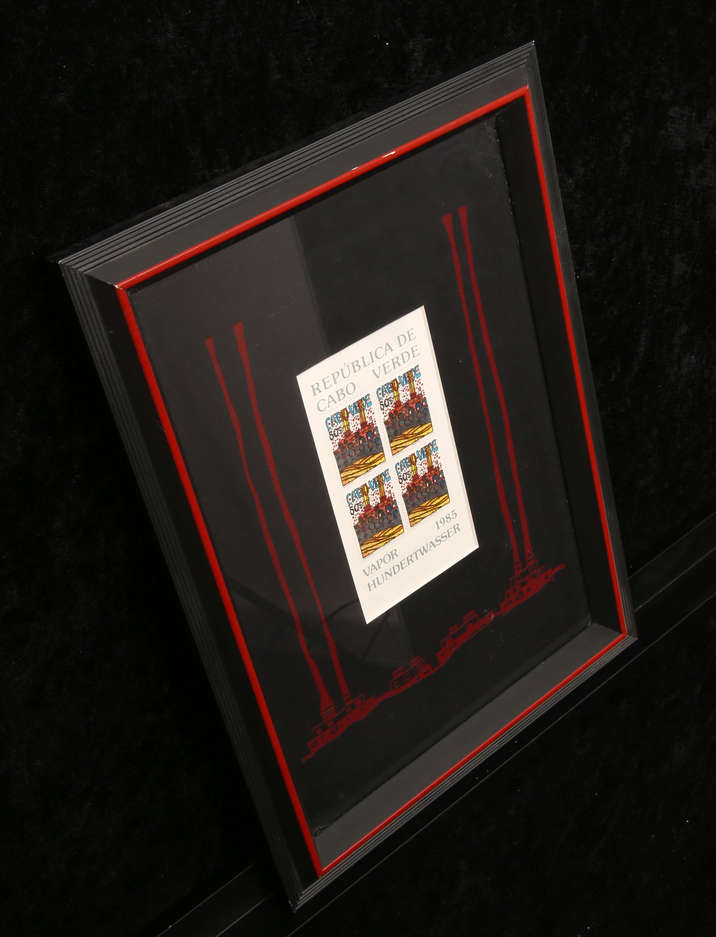 Hundertwasser, Friedensreich - timbres - encadrés - 1985 neufs