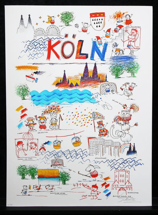 Schlote, Wilhelm - Cologne - 3D construction - hand signed