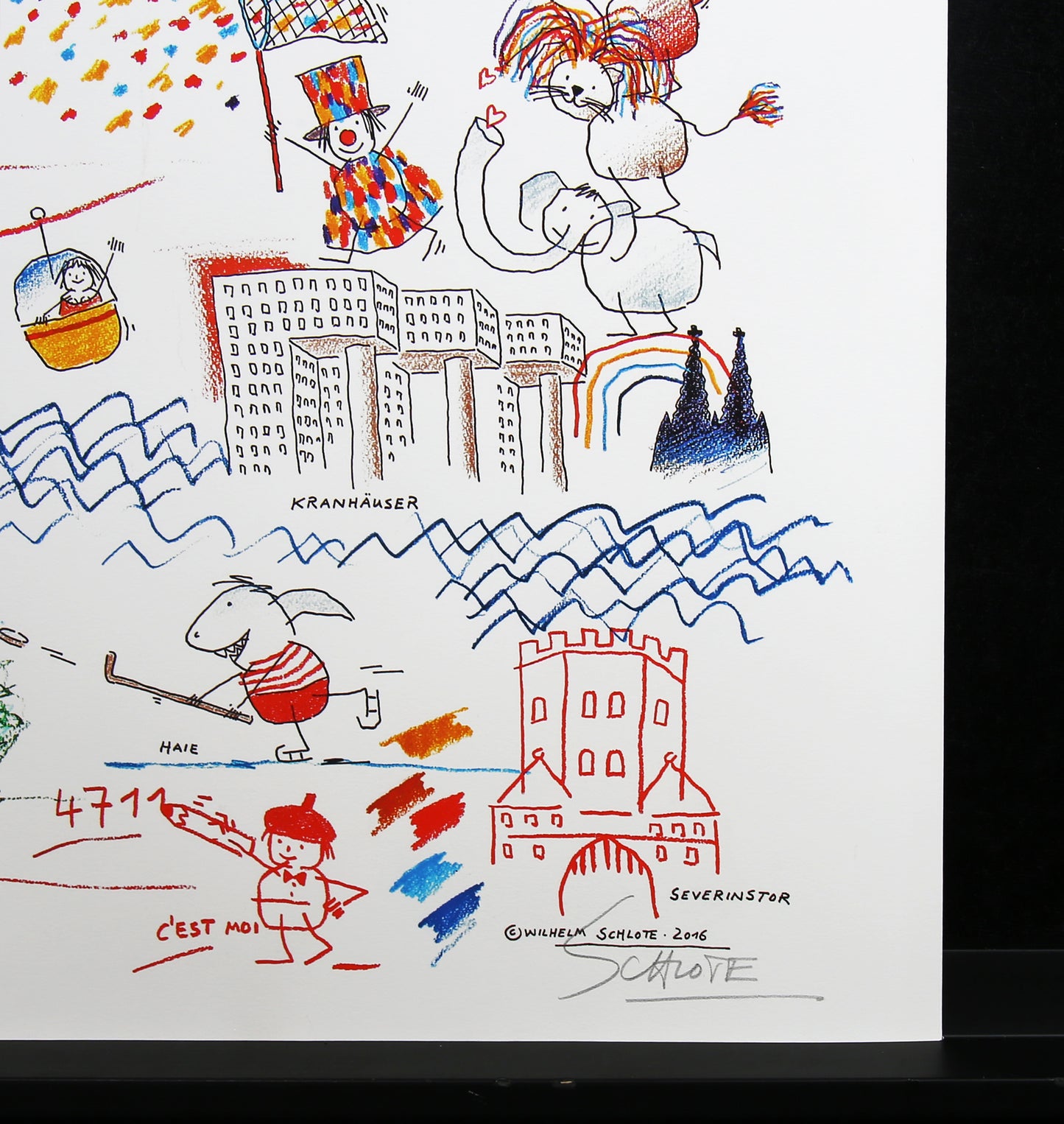 Schlote, Wilhelm - Cologne - 3D construction - hand signed