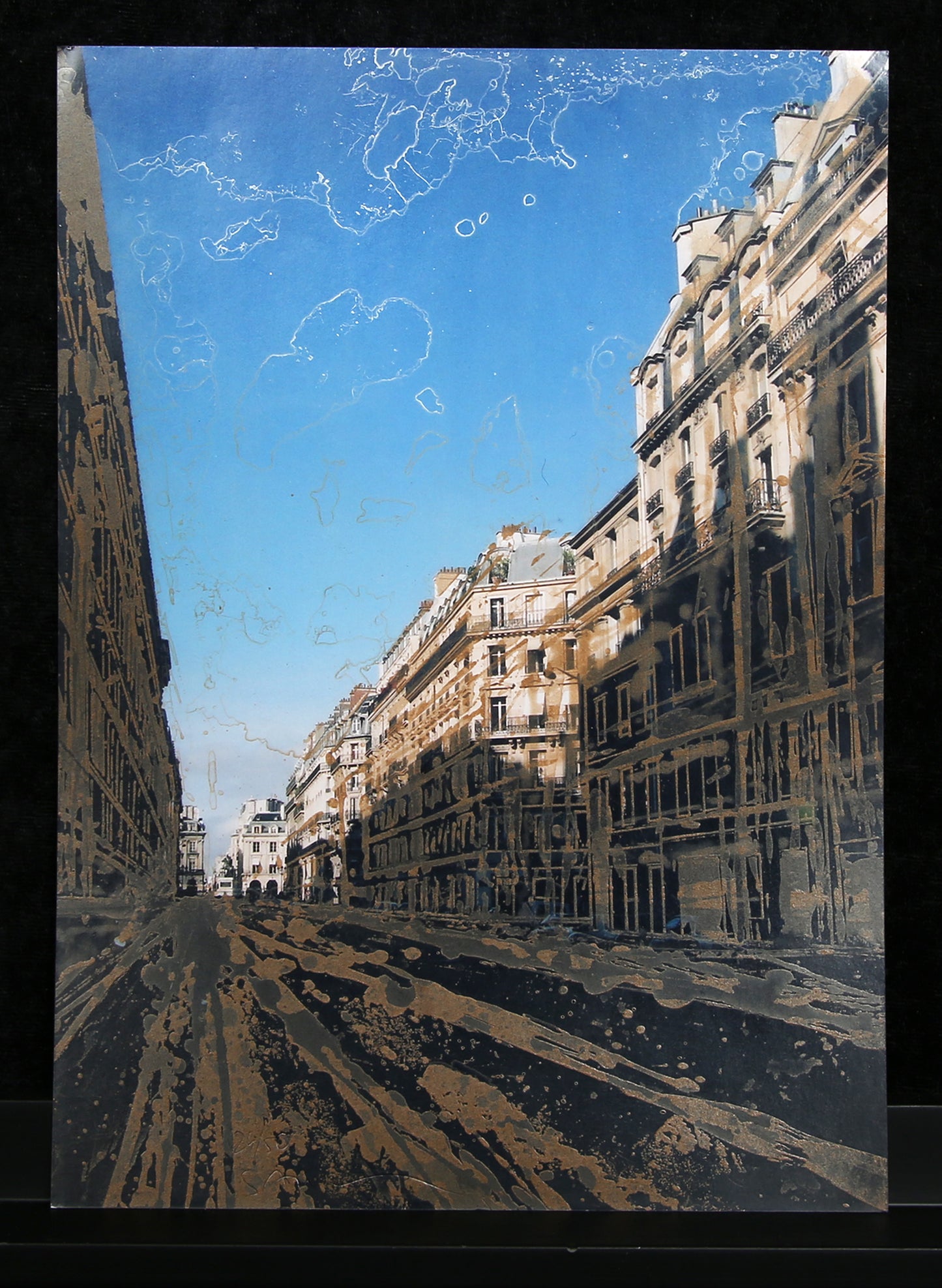 Salzmann, Gottfried - Place de Victoires - Screen print/photograph - hand signed