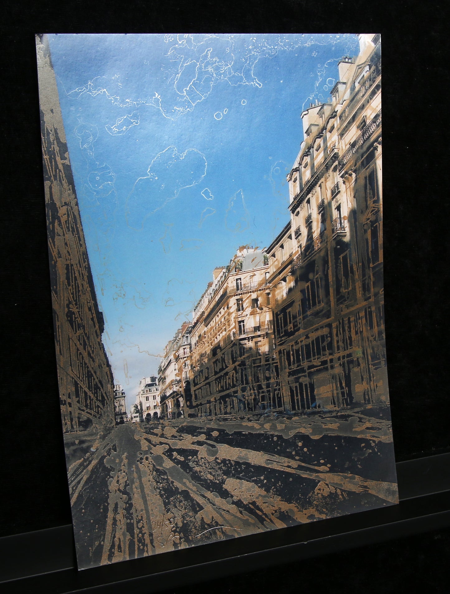 Salzmann, Gottfried - Place de Victoires - Screen print/photograph - hand signed