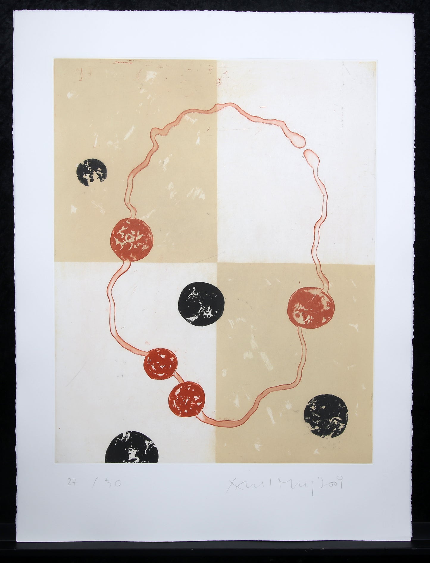 Merz, Albert - sans titre (27/50) - eau-forte en couleur - 2009 - signée à la main