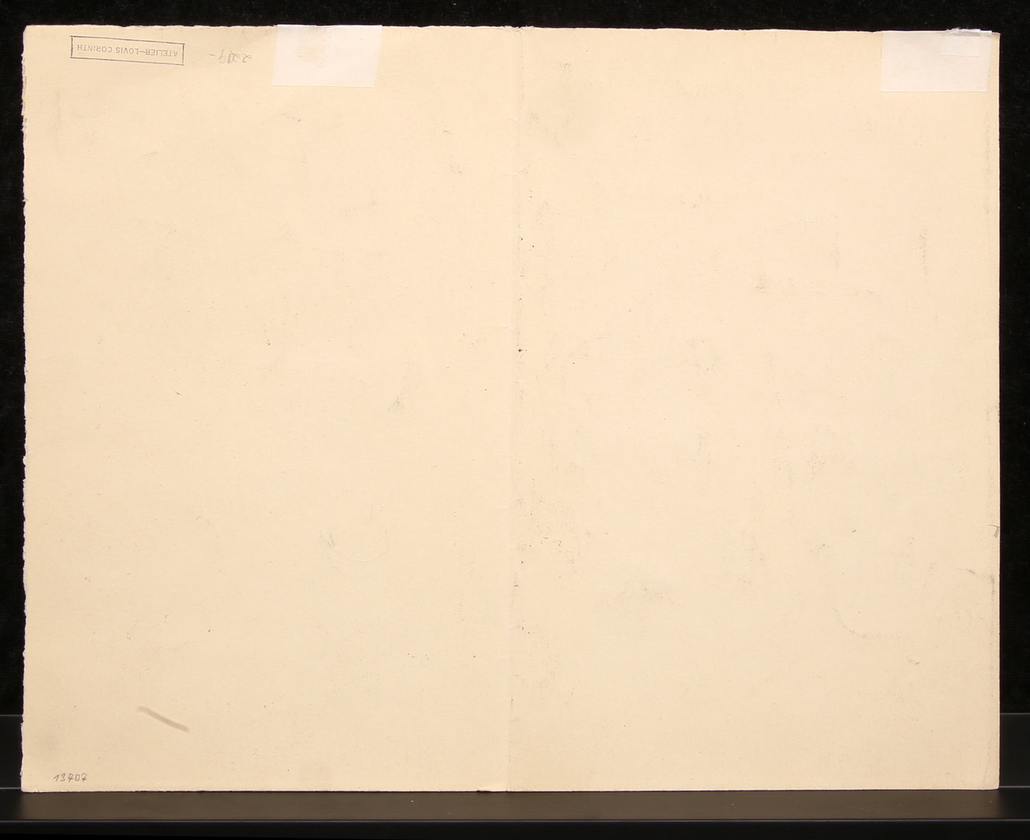 Corinth, Lovis - 2 Skizzenzeichnungen - Bleistiftzeichnung - Atelier-Stempel