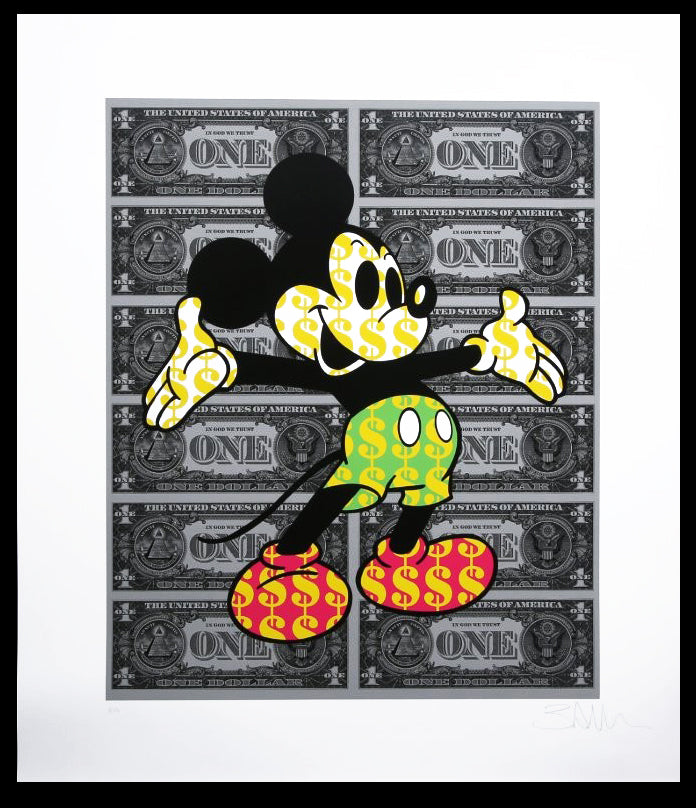 Allen, Ben - Monster Mickey (Black)-EA - Deluxe - Giclée - hand signed