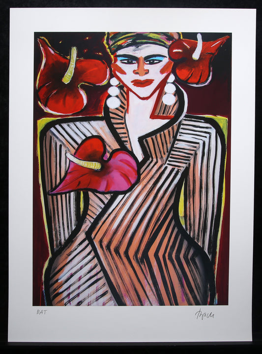 Bach, Elvira - Anthuriums (Deluxe), 2020 - Giclée - Archive - hand signed
