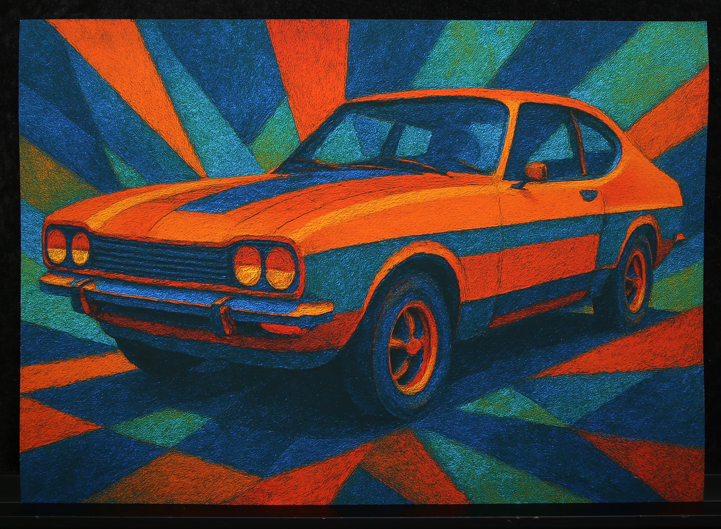 Moccha, Karmen - Ford Capri - Giclée/Hahnemühle - handsigniert
