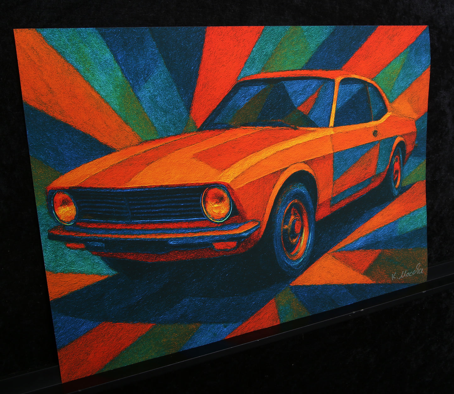 Moccha, Karmen - Opel Manta A - Giclée/Hahnemühle - signé à la main