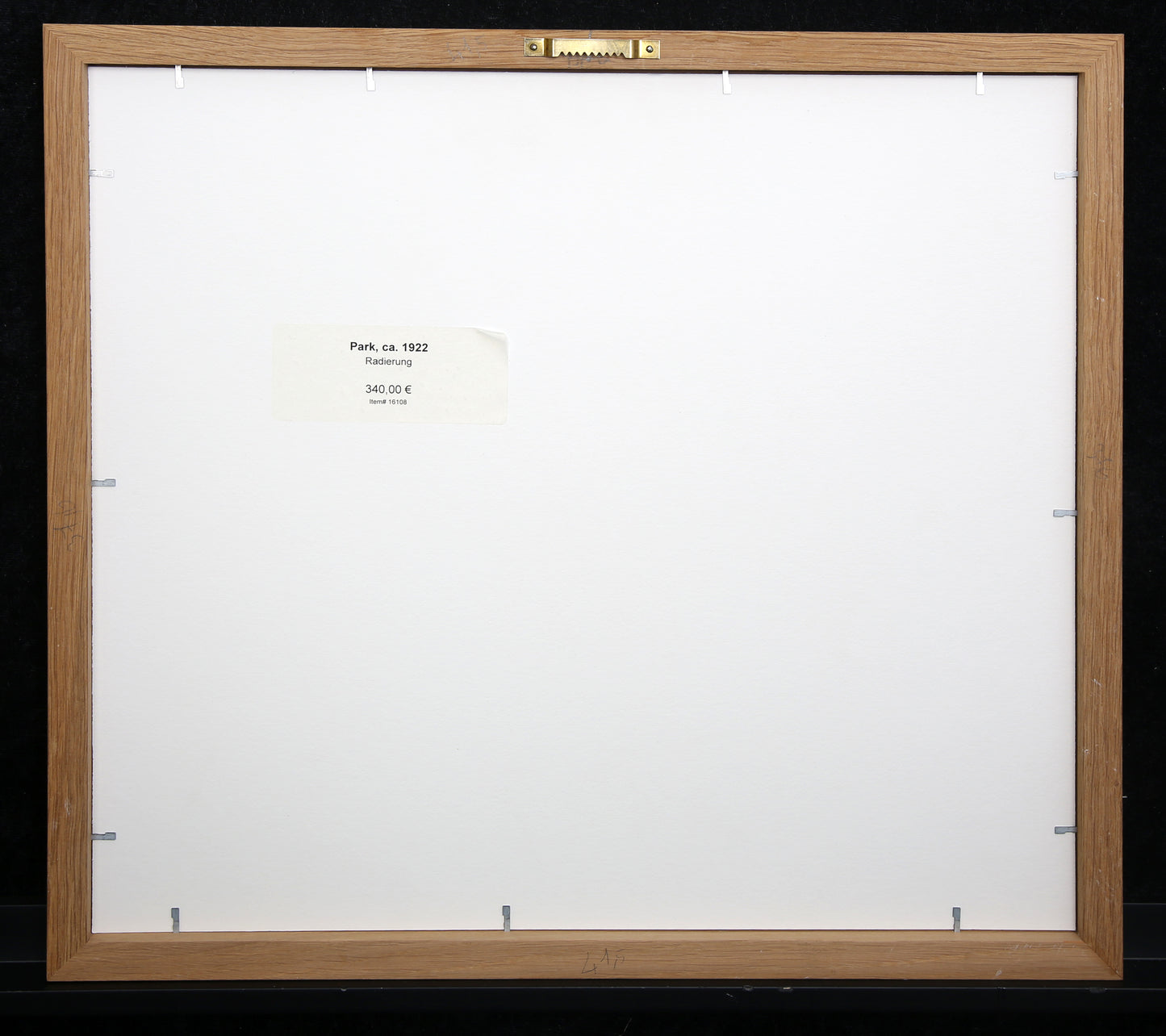 Teuber, Hermann - Parc - Gravure - encadrée - signée à la main