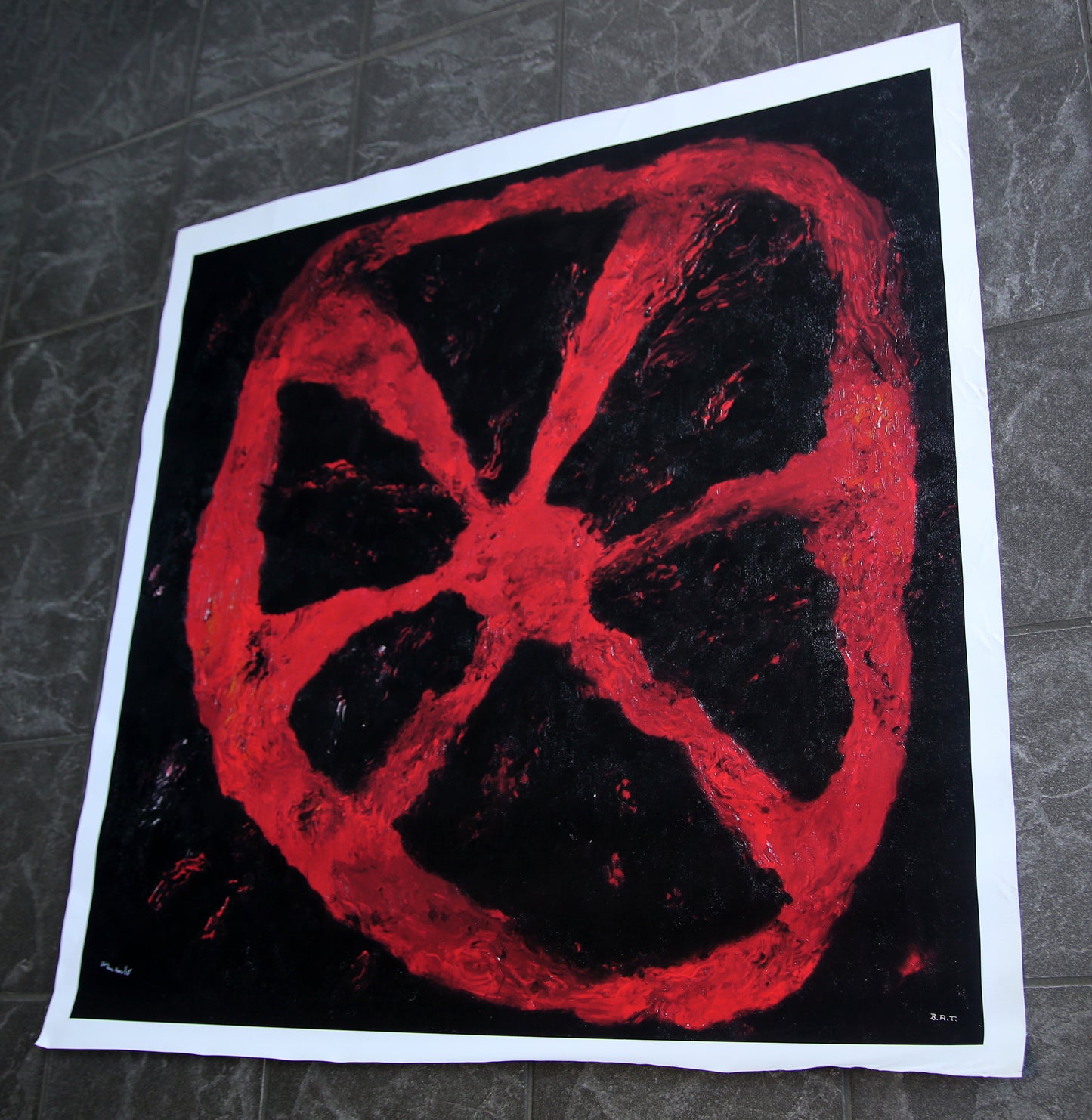 Armando - La Roue - Giclée sur toile - BAT/Archive - signée à la main 