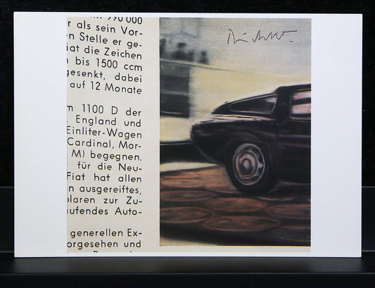 Richter, Gerhard - Alfa Romeo (mit Text) - Postkarte - handsigniert