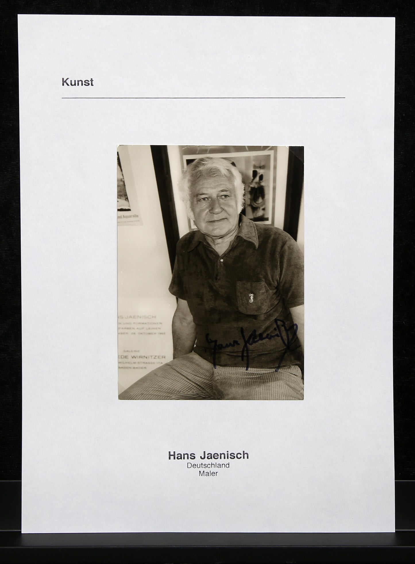 Jaenisch, Hans - Fotografie - handsigniert