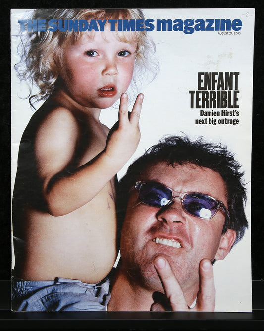 Hirst, Damien - The Sunday Times magazine - 24. August 2003 - 2x handsigniert