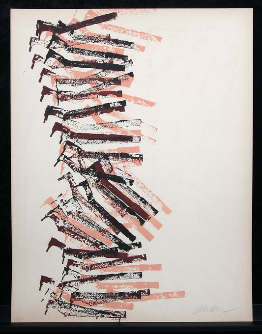 Arman, Fernandez - Drill's Fall, 1977 - Farblithografie auf Arches - handsigniert