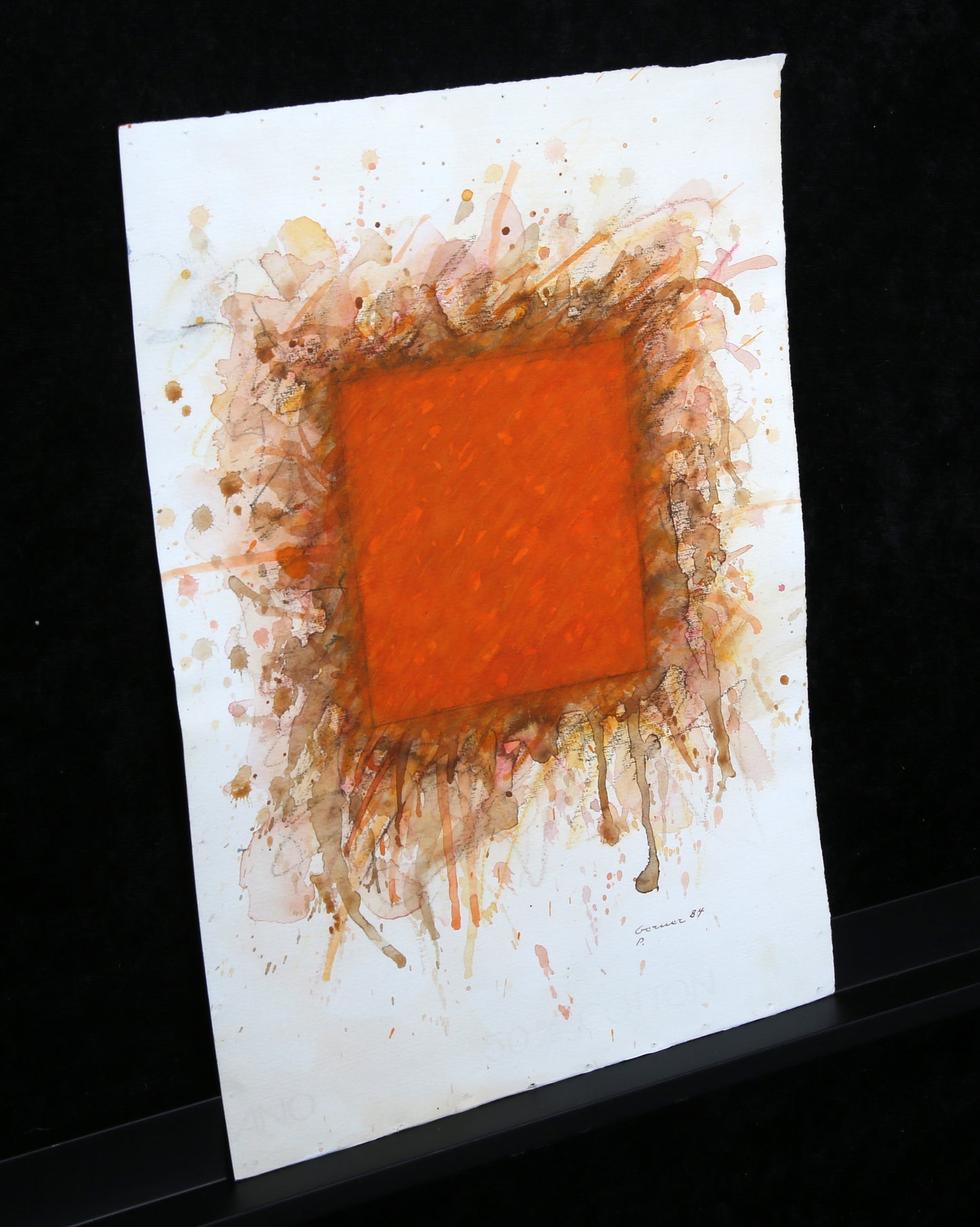 Berner, Bernd - ohne Titel - 1984 - Gouache + Kreide auf Bütten - handsigniert