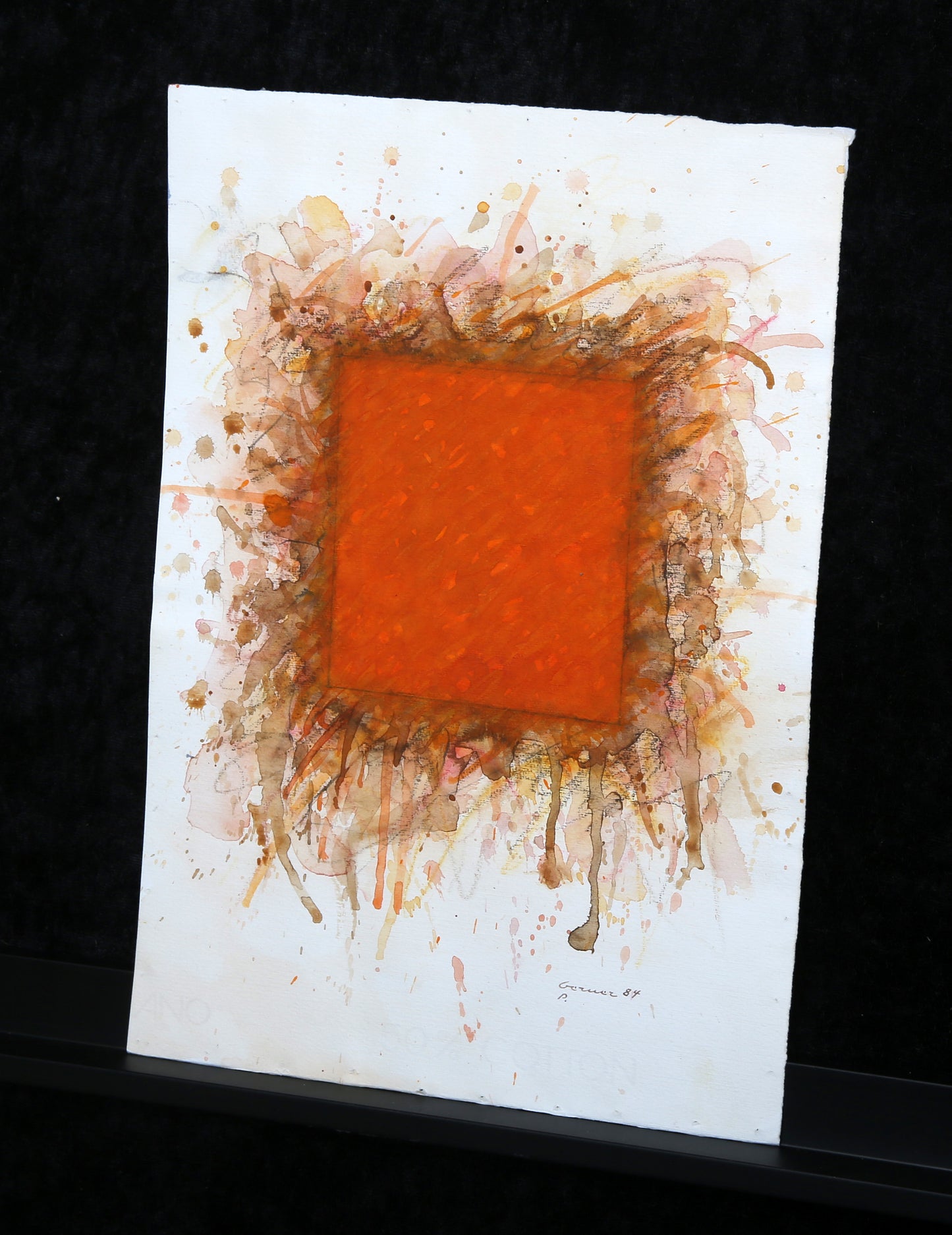Berner, Bernd - ohne Titel - 1984 - Gouache + Kreide auf Bütten - handsigniert